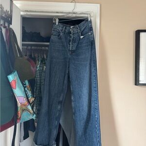 Agolde Dark Blue Flare Jeans